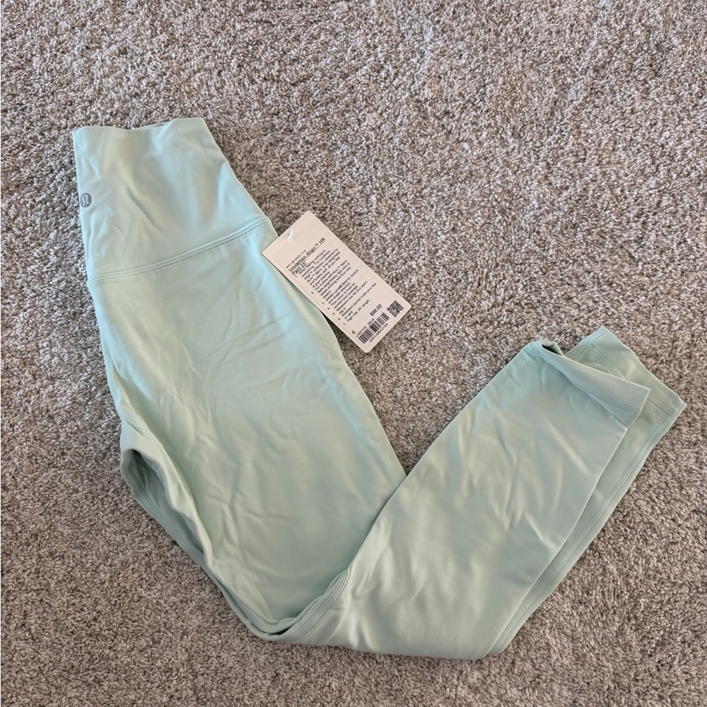 NWT Lululemon Athletica align Leggings delicate mint